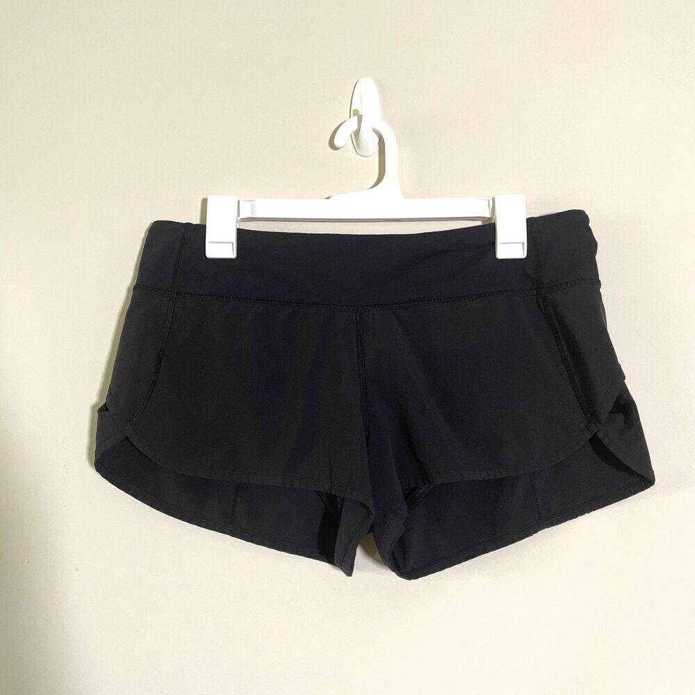Lululemon Speed Up Short Women's Size 8 Lined Black 2.5” Gym Run Yoga Sport - Picture 2 of 10